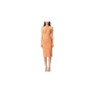 BARDOT Womens Brown Corset Boning Lined Sleeveless Below The Knee Sheath Dress 6